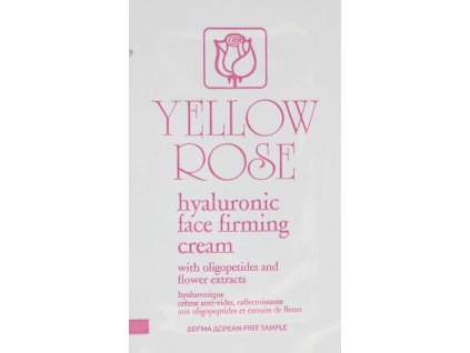 hyaluronic face cream yellow rose charde vzorek