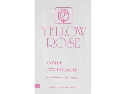 cream revitalisante yellow rose charde vzorek