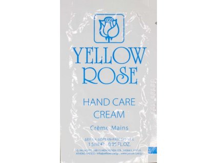 hand cream yellow rose charde vzorek