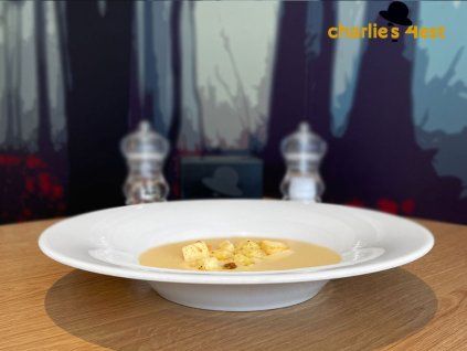 Cibulový krém s krutony 2