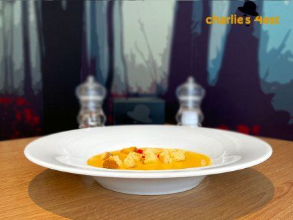Mrkvový krém se zázvorem a chilli s krutony 2