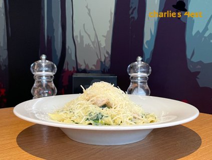 Penne Con Spinaci s kuřecím masem a sýrem Grana 2