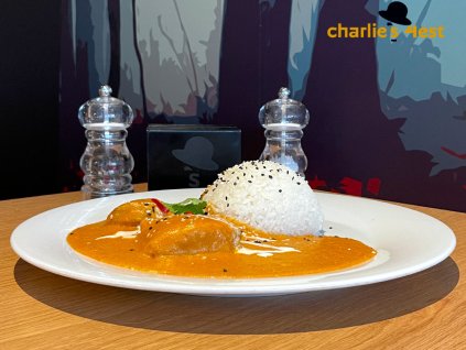 Butter chicken s jasmínovou rýží a sezamem 2