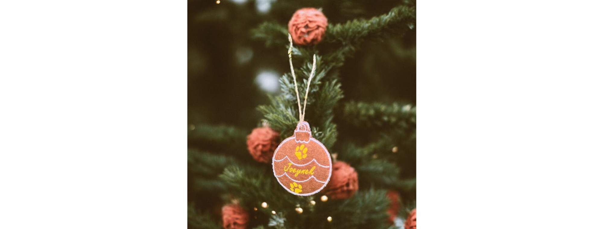 Vánoční baňka se jménem