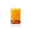 candle with amber 8x5 cm