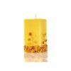 candle with rectangular amber 45x45x85 cm