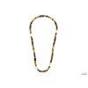 necklace with cylindrical multi colored amber length 48 cm