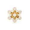 metatron charging and deco plate with birch and amber 11 cm