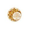 charging plate and tree decoration with birch and amber 11 cm