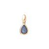 blue opal doublet drop pendant 925 gold plated height 0906 cm