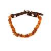 dog collar 35 40 cm raw amber