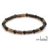 bracelet with cylindrical multi colored baltic amber length 20 21cm
