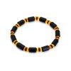bracelet with multi colored amber all amber 21 23cm