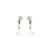 drop earrings with opal and zirconium oxide 925 rhodium silver