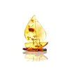 amber boat figurine
