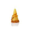 candle with amber 10x6 cm