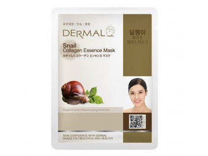 DERMAL Korea Snail Collagen Essence Mask - Esenční kolagenová maska se šnečím extraktem