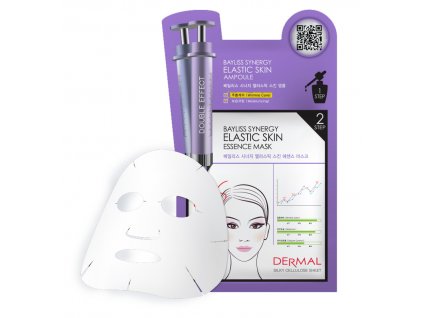 DERMAL Korea Bayliss Synergy Elastic Skin Essence Mask - Speciální esenční maska s elastinem (Esenční maska + Sérum)