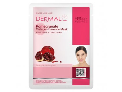 DERMAL Korea Pomegranate Collagen Essence Mask - Esenční kolagenová maska s granátovým jablkem