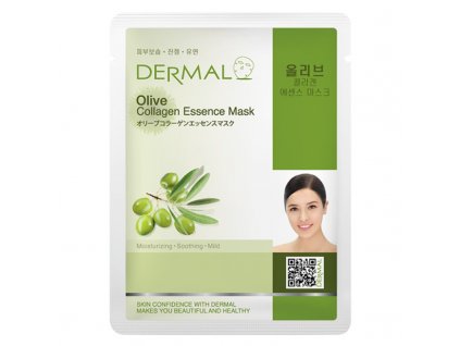 dermal-korea-esencni-kolagenova-maska-s-olivami-23g