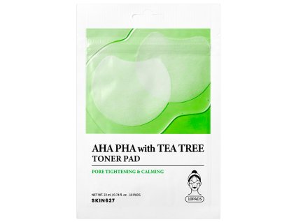 skin627-aha-pha-with-tea-tree-toner-pad-tamponky-obsahujici-exfoliacni-tonikum-s-aha-a-pha-kyselinami-a-extrakt-z-cajovniku-10ks