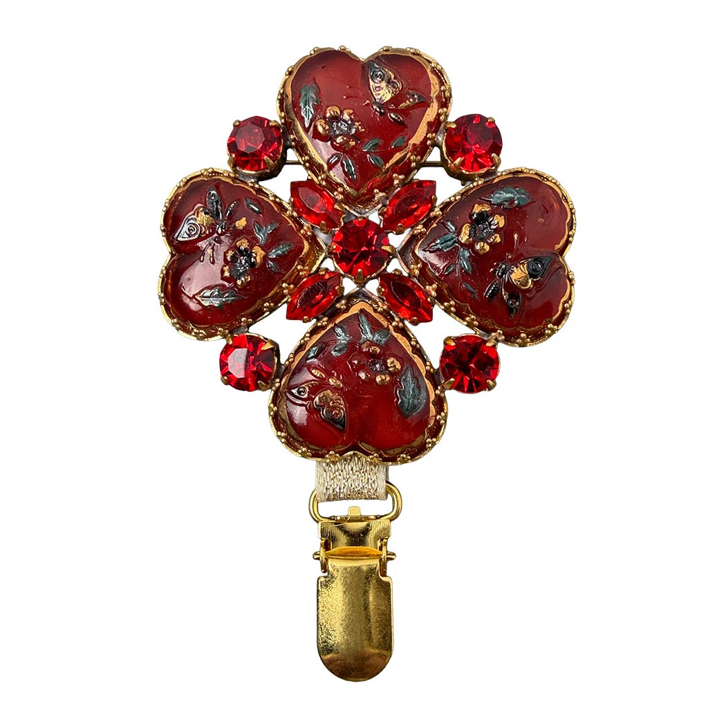 Brož Srdíčkový čtyřlístek