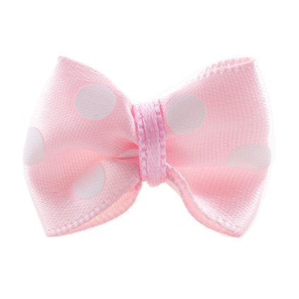 Satin Bow with Polka Dots