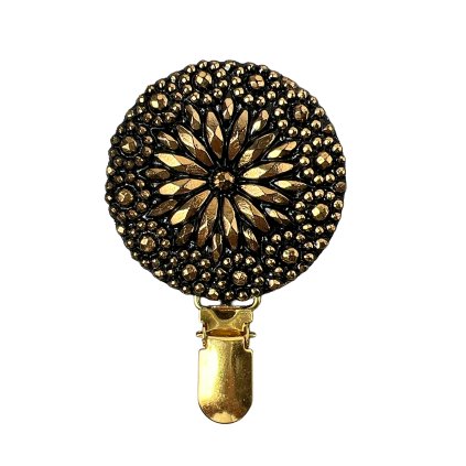 Vintage Brooch Brussels with Floral motif