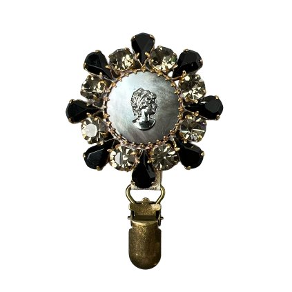 Brooch with a Cameo on Mother-of-Pearl