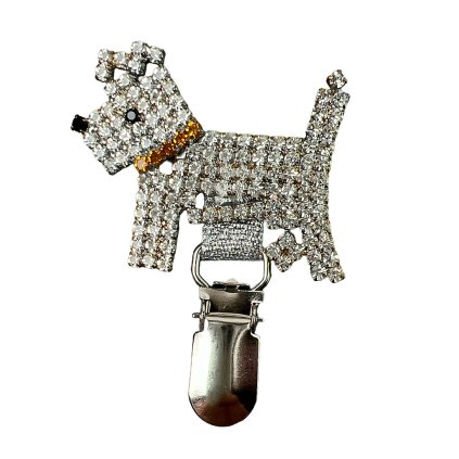 Crystal Rhinestone Dog with Collar