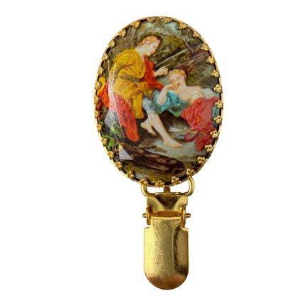 Brož s pastýřským výjevem