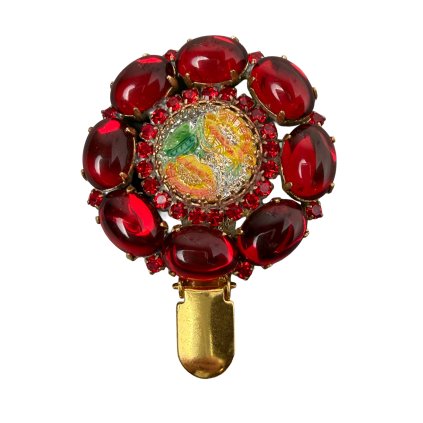 Brooch with Floral Centre