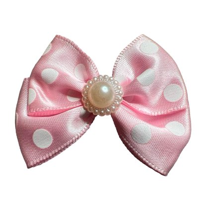 Satin Bow with Polka Dots and Sun