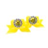 Velvet Bows with Flowers Citrine