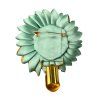 Brooch With Glass Button Berta
