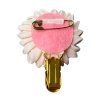 Small Brooch with Gemstone Flower Decoration - GE Lt. Rose