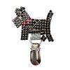 Black Rhinestone Dog with Collar