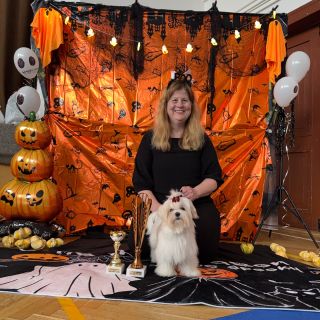 Speciální výstava Moravskoslezského klubu maltézských psíků v Brně Tuřanech 8. 11. 2025 se nesla v duchu Halloweenu. Babou...