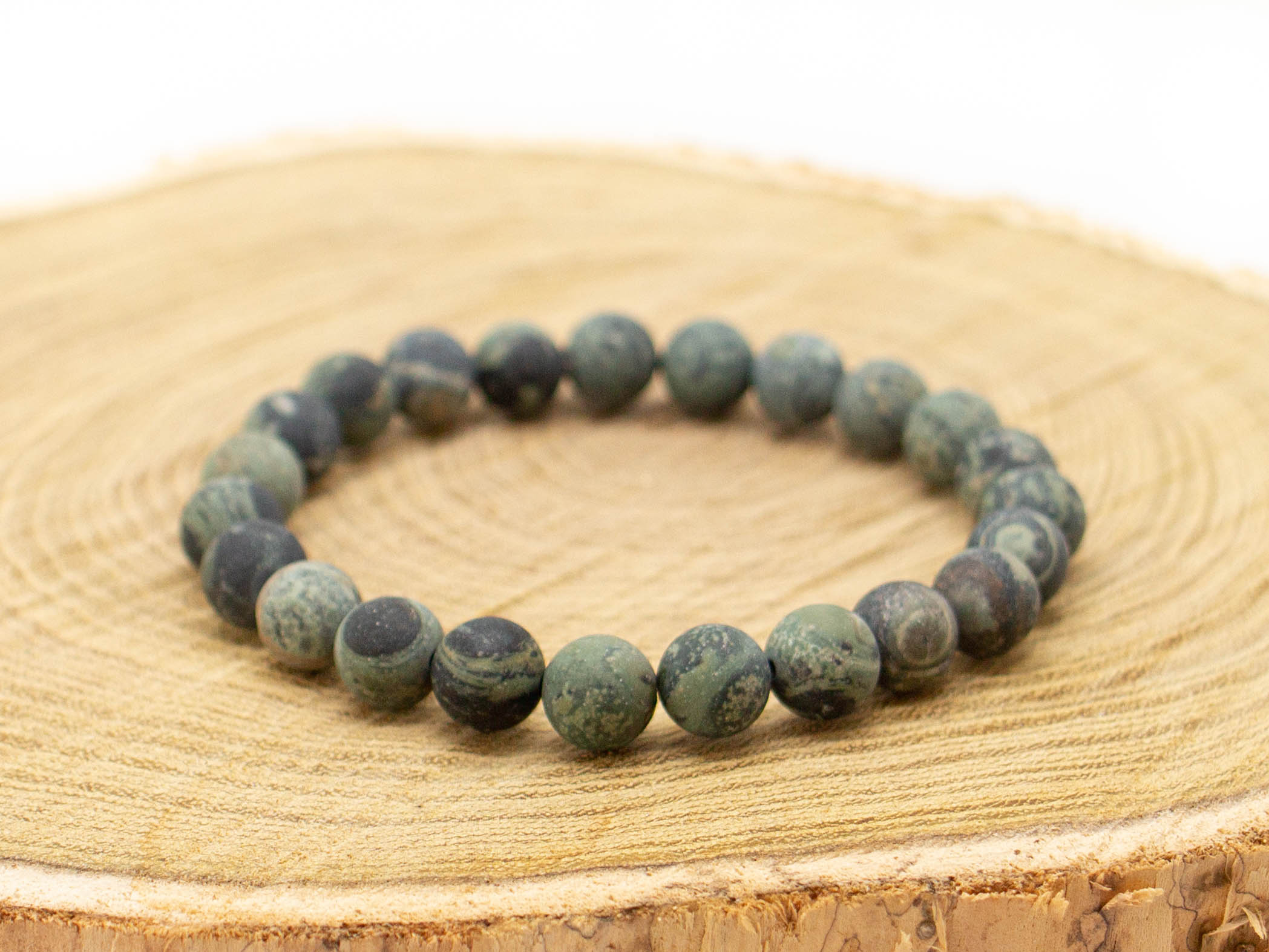 charmX  Náramek JASPIS kambaba 8mm Velikost: XS - 15 cm (dětská velikost)