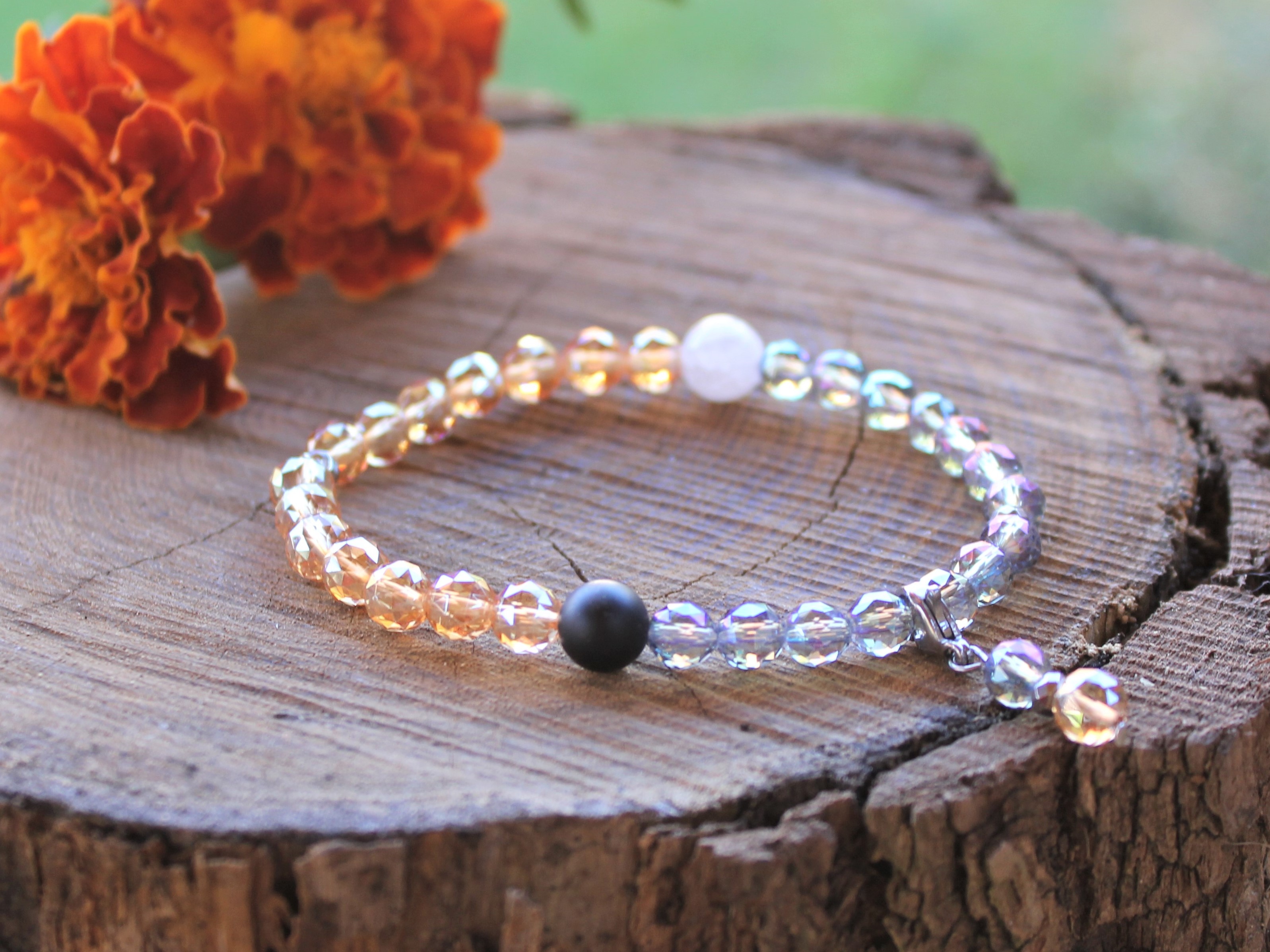 charmX  Lunární náramek HARMONIE Přívěsek: Měsíc nerez ocel