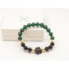Náramek malachit s turmalínem SEBEVĚDOMÍ