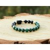 Náramek malachit s turmalínem SEBEVĚDOMÍ