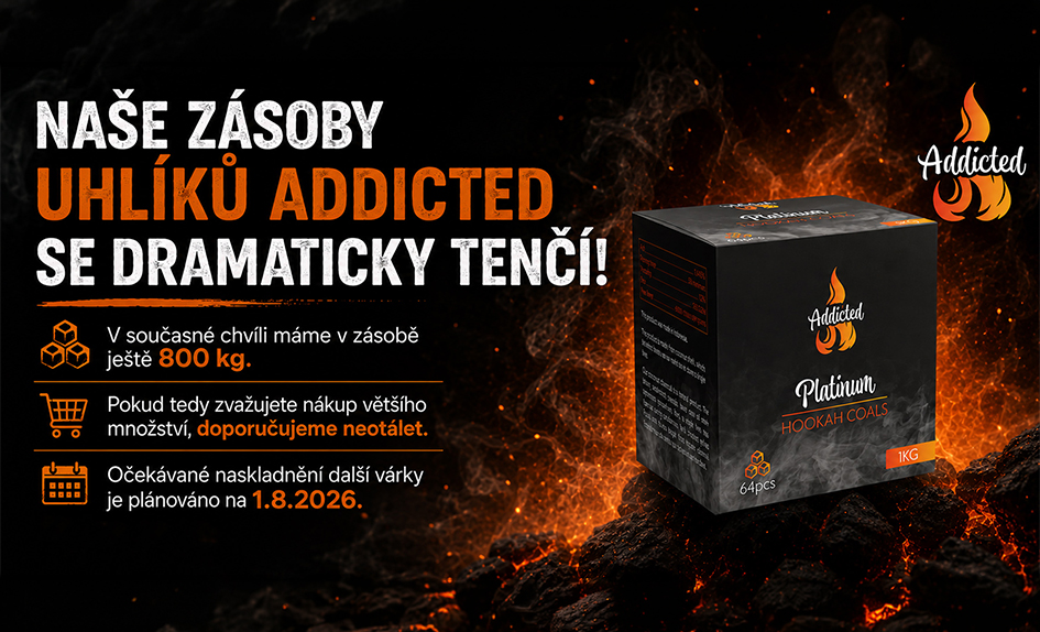 Naše zásoby uhlíků Addicted se tenčí!