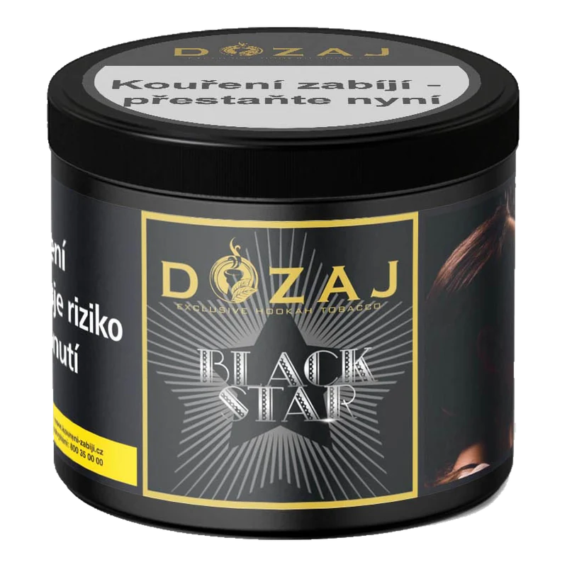Balení tabáku Dozaj Gold Black Star 200 g