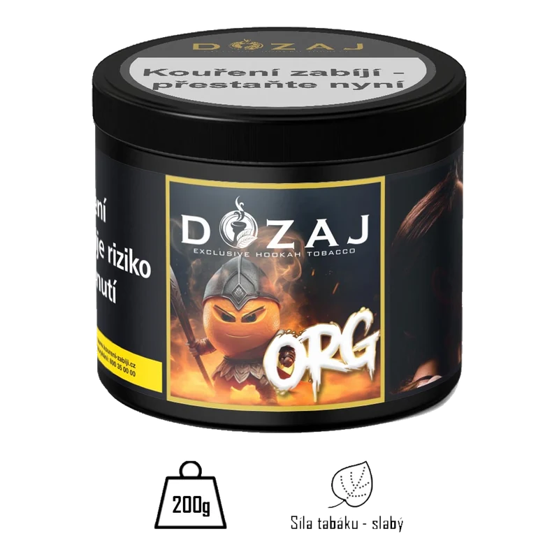 Balení tabáku Dozaj Gold Org 200 g
