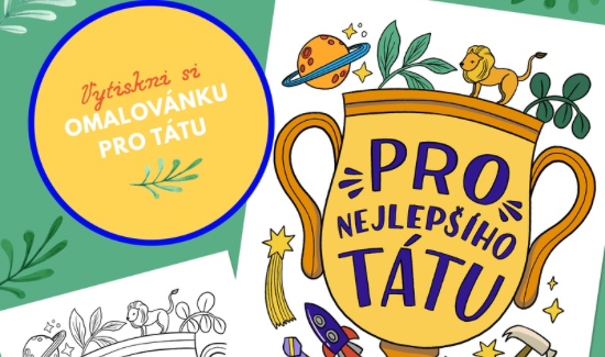 Vytiskni si -omalovánku pro tátu