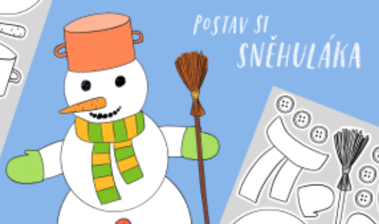 Vytiskni si a sestav sněhuláka