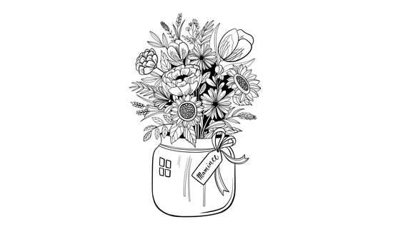 VYTISKNI SI - omalovánka pro maminku