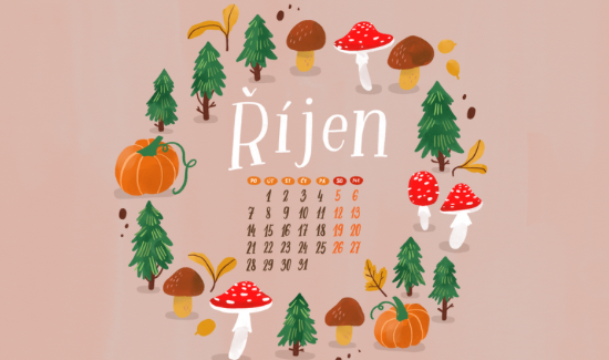 Říjen - tapeta na plochu