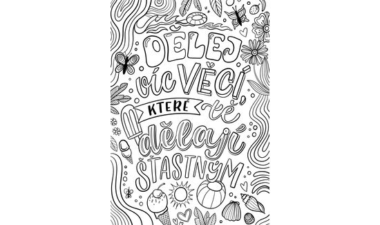 VYTISKNI SI - letní omalovánka